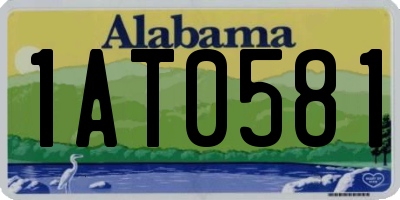 AL license plate 1AT0581