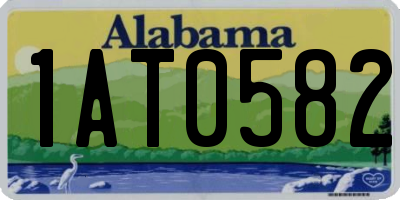 AL license plate 1AT0582