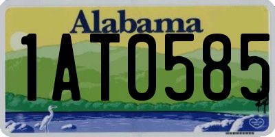 AL license plate 1AT0585