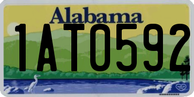AL license plate 1AT0592