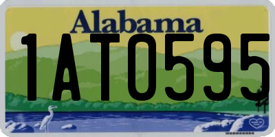AL license plate 1AT0595