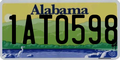 AL license plate 1AT0598