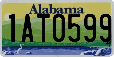 AL license plate 1AT0599