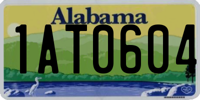 AL license plate 1AT0604