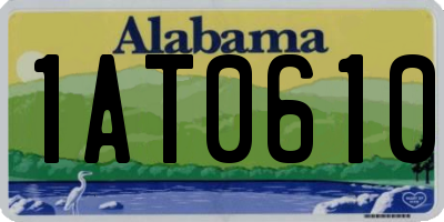 AL license plate 1AT0610