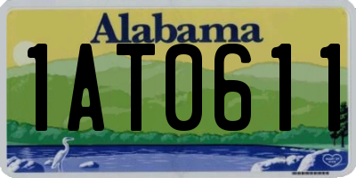 AL license plate 1AT0611