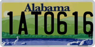 AL license plate 1AT0616