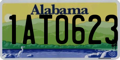 AL license plate 1AT0623