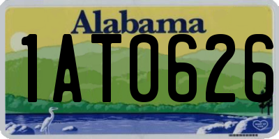 AL license plate 1AT0626