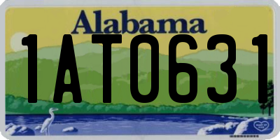 AL license plate 1AT0631