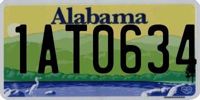 AL license plate 1AT0634