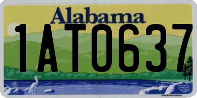 AL license plate 1AT0637