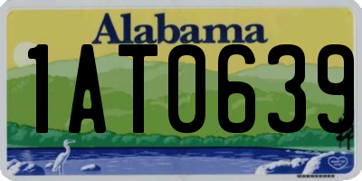 AL license plate 1AT0639