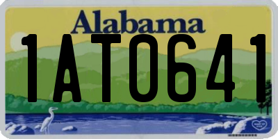 AL license plate 1AT0641