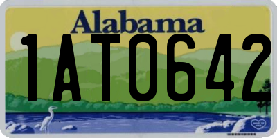 AL license plate 1AT0642
