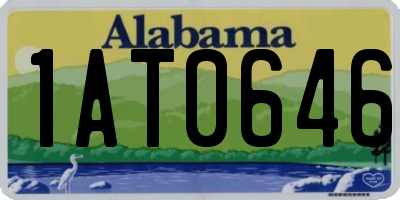AL license plate 1AT0646