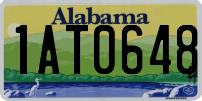 AL license plate 1AT0648