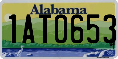 AL license plate 1AT0653