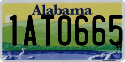 AL license plate 1AT0665