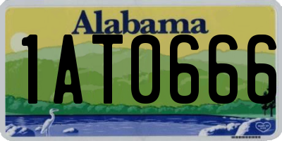 AL license plate 1AT0666