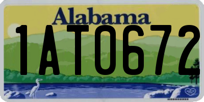 AL license plate 1AT0672