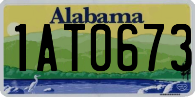 AL license plate 1AT0673