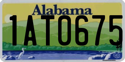 AL license plate 1AT0675