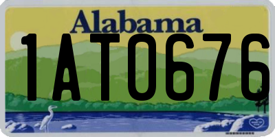 AL license plate 1AT0676