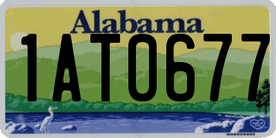 AL license plate 1AT0677
