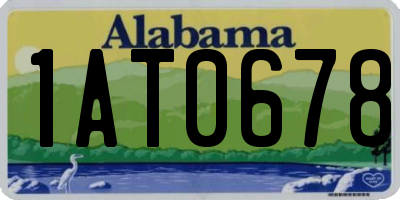 AL license plate 1AT0678