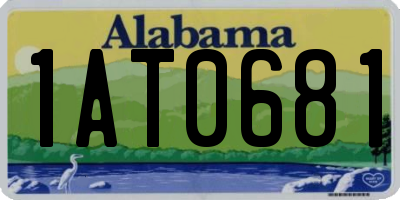 AL license plate 1AT0681