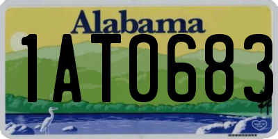 AL license plate 1AT0683