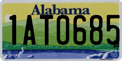 AL license plate 1AT0685