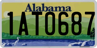 AL license plate 1AT0687