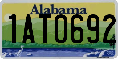 AL license plate 1AT0692
