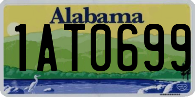 AL license plate 1AT0699