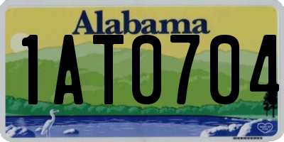 AL license plate 1AT0704