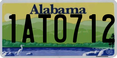 AL license plate 1AT0712