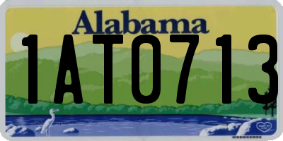 AL license plate 1AT0713