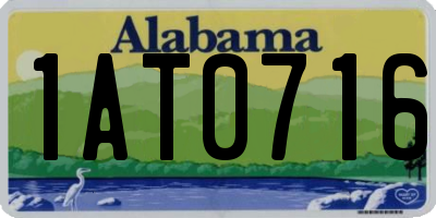 AL license plate 1AT0716