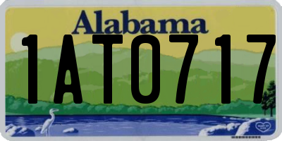 AL license plate 1AT0717