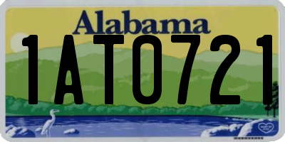 AL license plate 1AT0721