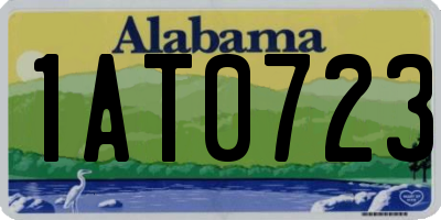 AL license plate 1AT0723