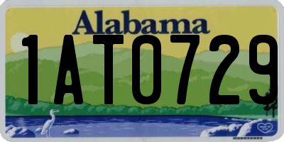 AL license plate 1AT0729