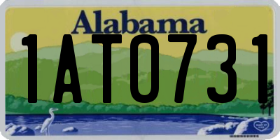 AL license plate 1AT0731