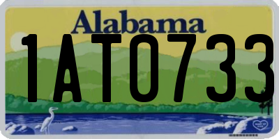 AL license plate 1AT0733