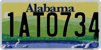 AL license plate 1AT0734