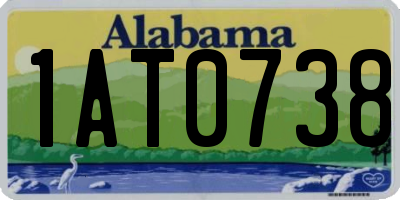AL license plate 1AT0738