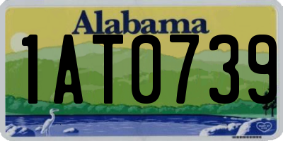AL license plate 1AT0739