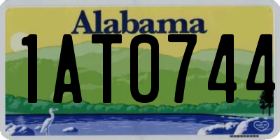 AL license plate 1AT0744